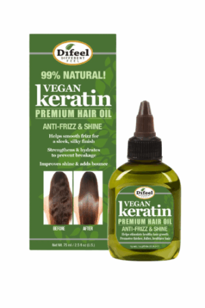 Vegan Keratin Premium Hair Oil - Anti Frizz & Shine 75ml